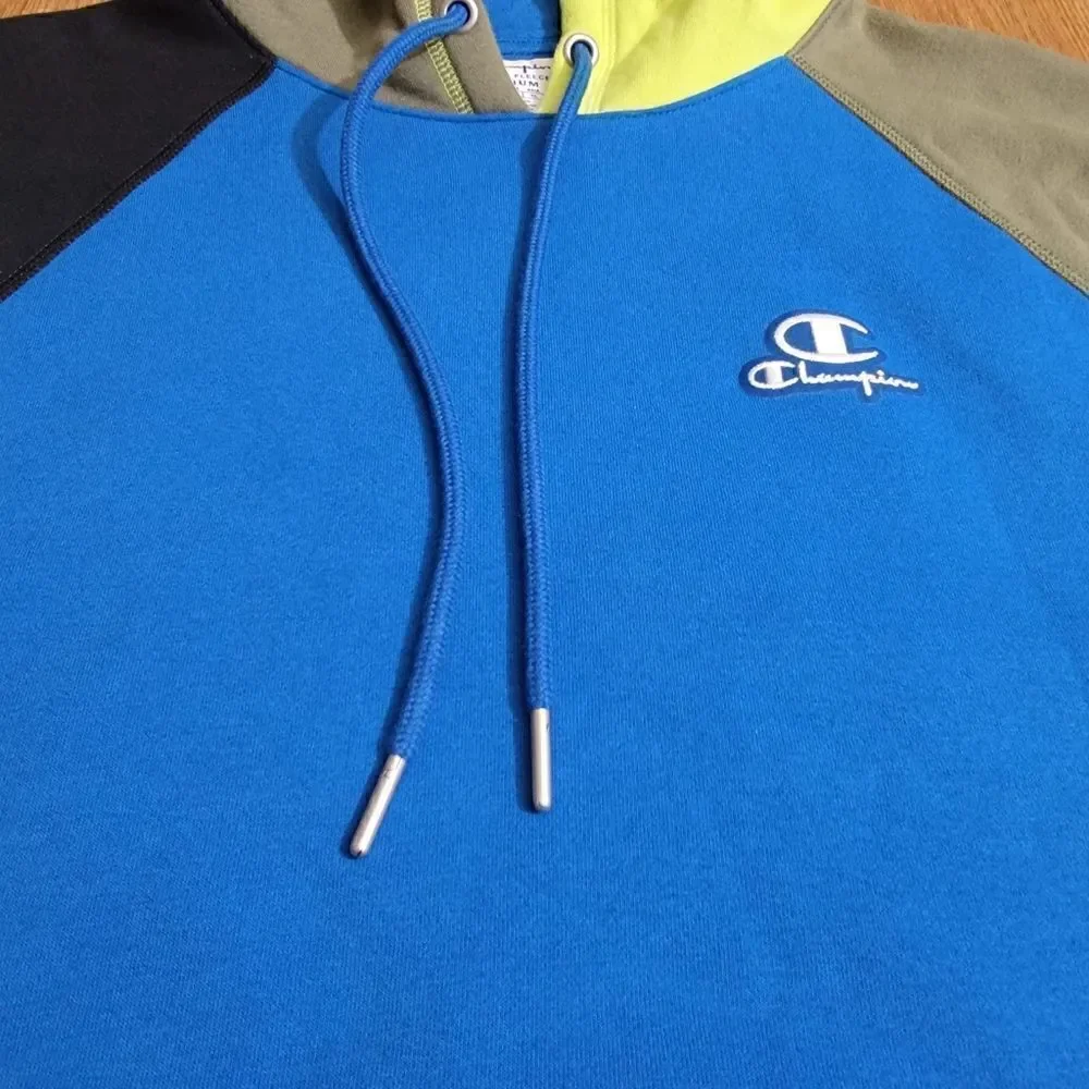 Champion Reverse Weave Classic Fleece Patchwork Hoodie Men's size M